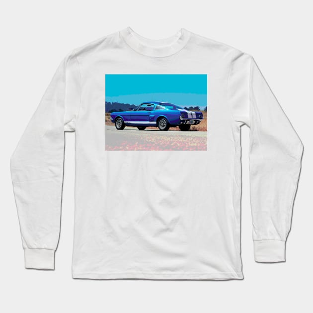 Mustang gt350 1965 Long Sleeve T-Shirt by iceiceroom